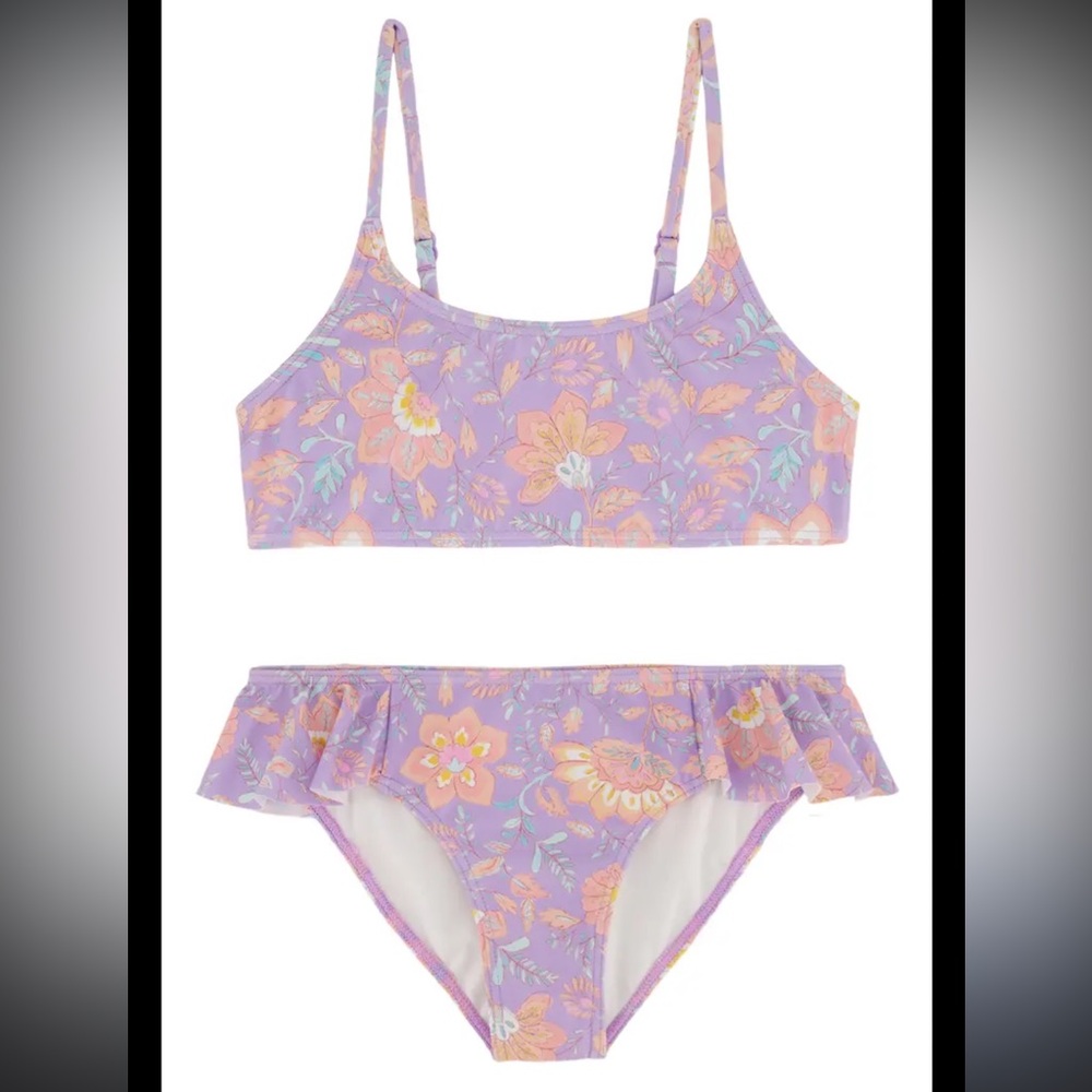 Billabong Hideaway Hippie Ruffle Two Piece Swimsuit